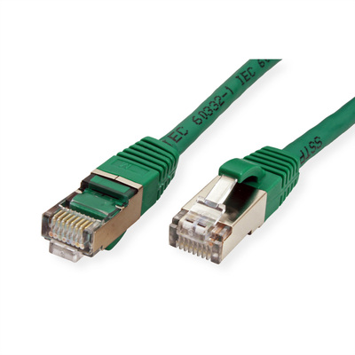 S/FTP (PiMF) Patchkábel LSOH 0.5m cat.6, zelený, Cu