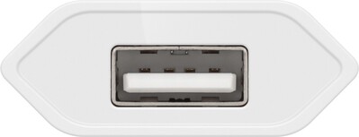 Nabíjačka USB 230V 1port, 1xUSB A, 1A, 5W, SLIM, biela