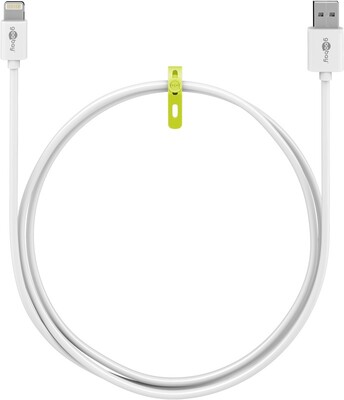 Kábel USB "Lightning" pre Apple, 1m, High Speed, biely s MFI cert.