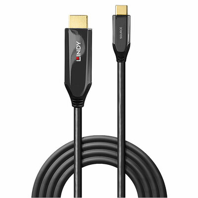 Kábel USB 3.1 Typ C na HDMI M/M 1m, 8K@60Hz, 48G, čierny