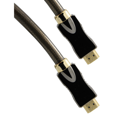 Kábel HDMI M/M 3m, High Speed+Eth, HDMI 2.0, 4K@60Hz 18G, pozl. konektor, čierny