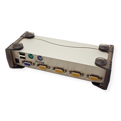 KVM switch/prepínač 4PC, VGA, PS2+USB