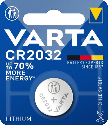 Batéria VARTA Lítiová CR2032 3V 230mAh (6032) 1BL