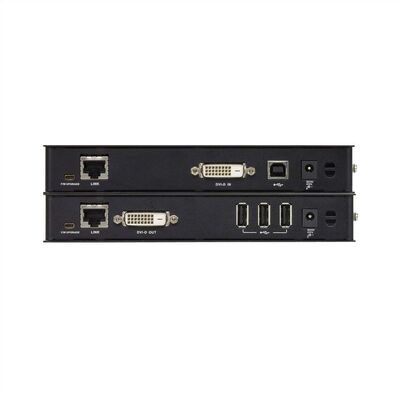 Predĺženie KVM cez TP do 100m, DVI-D, USB
