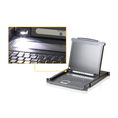 KVM konzola 17" LCD, 1 port, VGA, PS/2, DE layout