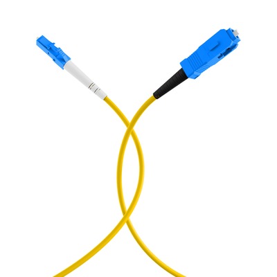 Fiber kábel LC-SC, 3m Simplex OS2(9/125µm), LSOH, G657.A2, ohybný, 2mm, žltý