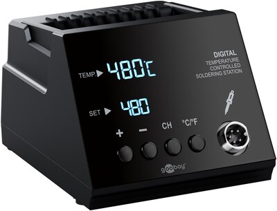 Pájkovačka 70 W, profi digitálna s LCD displejom, 160–480°C, čierna