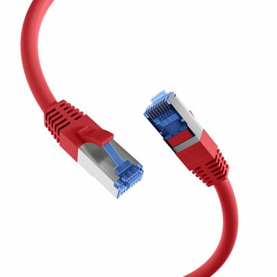 S/FTP (PiMF) Patchkábel LSOH 1.5m cat.7, červený, Cu, SuperFlex