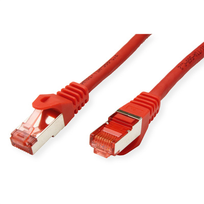 S/FTP (PiMF) Patchkábel LSOH 0.3m cat.6, červený, Cu, Component Level