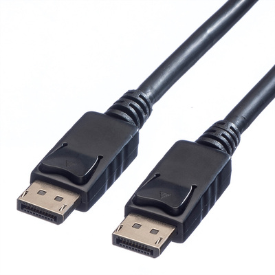 Kábel DisplayPort M/M 5m, 4K@60Hz, DP v1.2, 21.6Gbit/s, LSOH, čierny