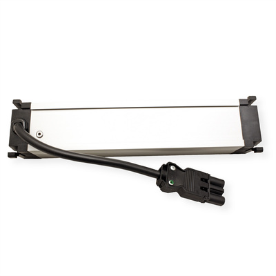 Power Frame 3xUTE 230V, nabíjačka (USB A + USB C), 0.2m kábel 1.5mm², GST18, hliník/čierny