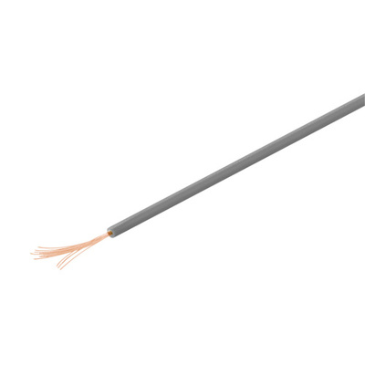 Kábel medený izolovaný 10m, 1x0.14mm, sivý