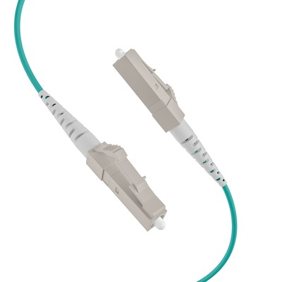 Optický trunk kábel 20m LC/LC, 12 vlákien, 50/125µm, OM3, LSOH, 5.8mm, tyrkysový/čierny
