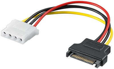 Kábel napájací interný SATA M na 5.25 Molex F