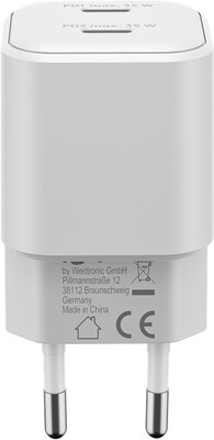 Nabíjačka USB 230V 1port, 2x Typ C, 35W, Power Delivery, Fast Charge, Nano, GaN, čierna