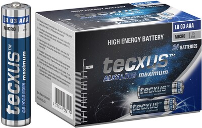 Batéria Tecxus Alkalická AAA (24ks) 1.5V (LR03) XXL-Pack 24BL