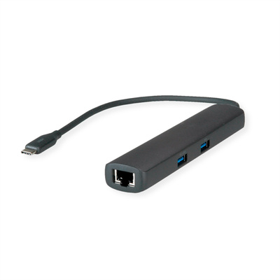 Dokovacia Stanica USB Typ C, 2xUSB-A, 2xUSB-C, LAN, PD 60W, 8K@30Hz, 0.15m