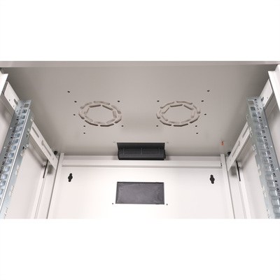 19" Rack na stenu 12U, sivý, 640x600x450mm (HxWxD), RAL7035, PRO, odnímateľné bočnice