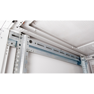 19" Rack na podlahu 42U, 1970x600x1000mm (HxWxD), PRO, Plexiglas, sivý