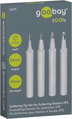 Spájkovacie hroty pre spájkovačku EP5 s LCD, set 4ks/bal