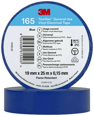 Páska izolačná Temflex 165  modrá - 19mm x 20m