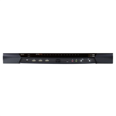 KVM switch/prepínač cez IP, 16PC, 32 remote users, 1 local, 2 remote, VGA, PS2+USB, HotKeys, OSD