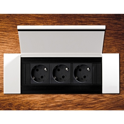 Power Frame Cover 4-pozície, čierny aj zvnútra RAL9005