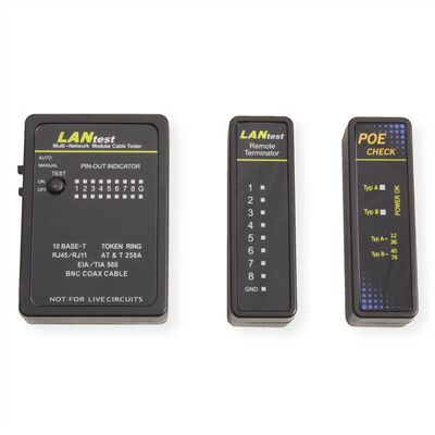 Tester siete, Multi-Network RJ45, BNC, PoE