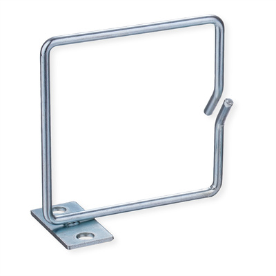 19" vyväzovacie oko 80x80mm, nerez, OFFSET, bočný vstup
