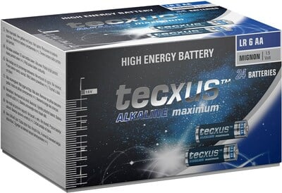 Baterka Tecxus Alkalická AA (24ks) 1.5V (LR6) XXL-Pack 24BL