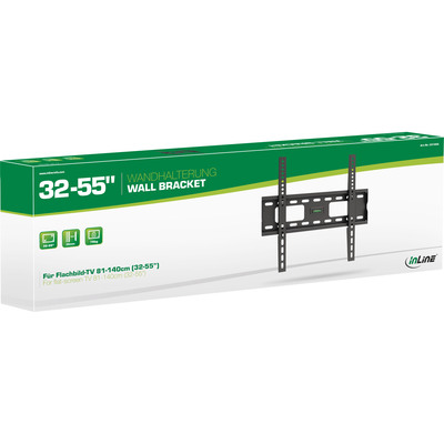 Držiak pre LCD TV na stenu, 32-55", max 75kg, VESA do 500x400mm, tenký 81 - 140cm, čierny