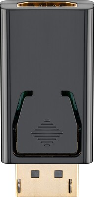 Adaptér DisplayPort/HDMI M/F, 1080p@30Hz (DP 1.2, HDMI 1.4), priamy, čierny