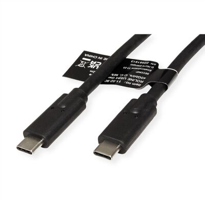Kábel USB 4 Gen 3x2, Typ C CM/CM 1m, 40Gbps, PD 100w 20V5A, čierny