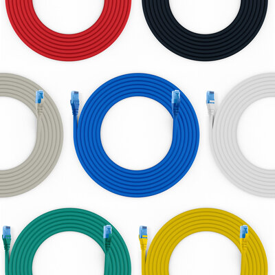 UTP Patchkábel 0.15m cat.6a, sivý, Cu