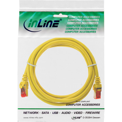 S/FTP (PiMF) Patchkábel LSOH 1.5m cat.6, žltý, Cu