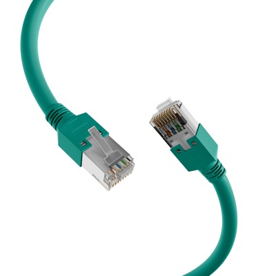 S/FTP Patchkábel PVC 10m cat.5e, zelený, Cu, Datwyler 5502 flex s TM11