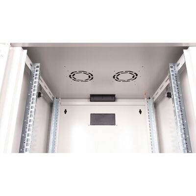 19" Rack na stenu 20U, sivý, 996x600x600mm (HxWxD), RAL7035, PRO, odnímateľné bočnice