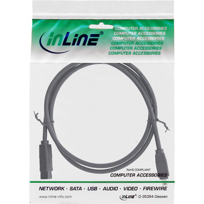 Kábel FireWire 9/4 M/M 1.8m, IEEE 1394b/a, 400 Mbit/s, tienený, čierny