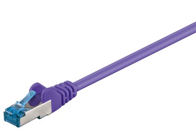 S/FTP (PiMF) Patchkábel LSOH 0.25m cat.6a, fialový, Cu