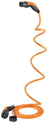 Kábel LAPP HELIX Komfort nabíjací pre elektromobily Type 2, 5m, 22kW, 32A, 3 fázy, oranžový