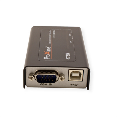 Predĺženie KVM cez TP na 100m, VGA, USB