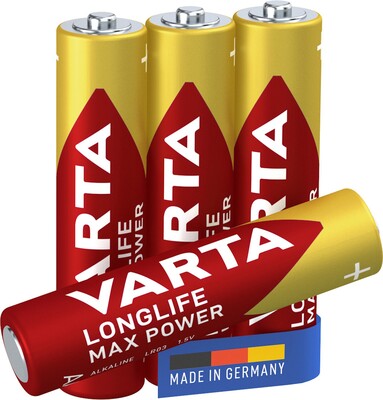 Batéria VARTA Longlife Max Power Alkalická AAA (4ks) 1.5V (LR03) 4BL