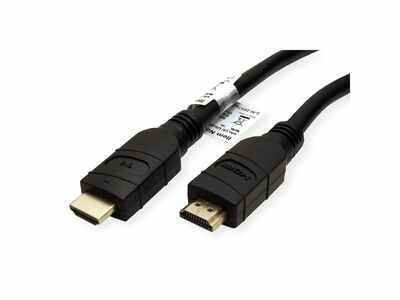 Kábel HDMI M/M 20m, Ultra High Speed+Eth, 4K@60Hz, HDMI 2.0, 18G, G, čierny, Aktívny ROZBALENÝ