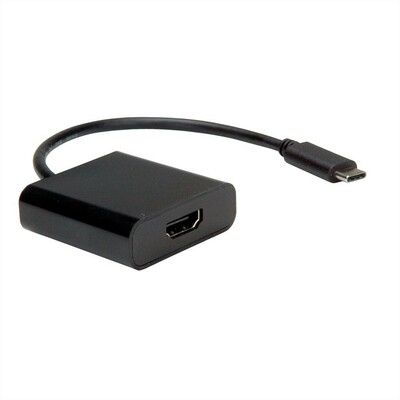 Adaptér USB 3.1 Typ C na HDMI (4K UHD), M/F, čierny, 10cm