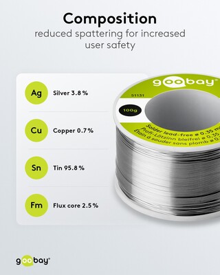 Cín spájkovací o priemere 0.8mm 50g špulka - bezolovnatý