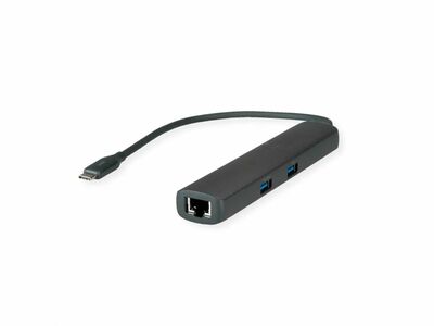 Dokovacia Stanica USB 3.1 Gen.2 Typ C to HDMI(8K), USB 3.0, 1xTyp C (PD), RJ45 2.5Gbps, 15cm čierny