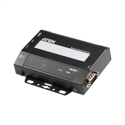 Sériový port RS232 cez IP, Secure Device Server, 1-portový, čierny