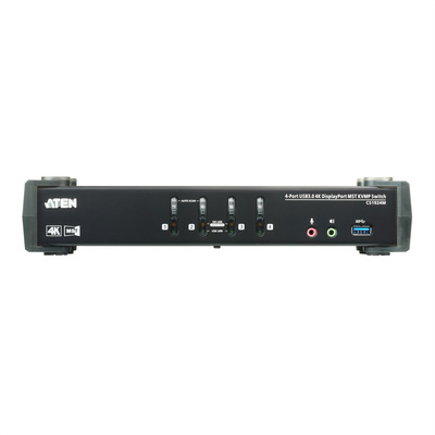 KVM switch/prepínač 4PC, DsiplayPort, USB 3.0, audio + 1xHDMI