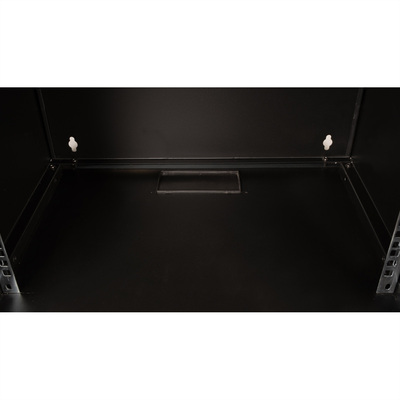 19" Rack na stenu 7U, čierny, 370x540x400 mm (HxWxD), RAL9005, BASIC