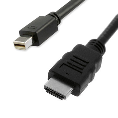 Kábel DisplayPort mini na HDMI M/M 1m, jednosmerný, max. 1920x1200 @60Hz, čierny